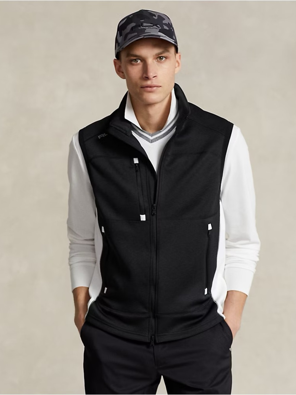 RLX Ralph Lauren Double-Knit Full Zip Vest